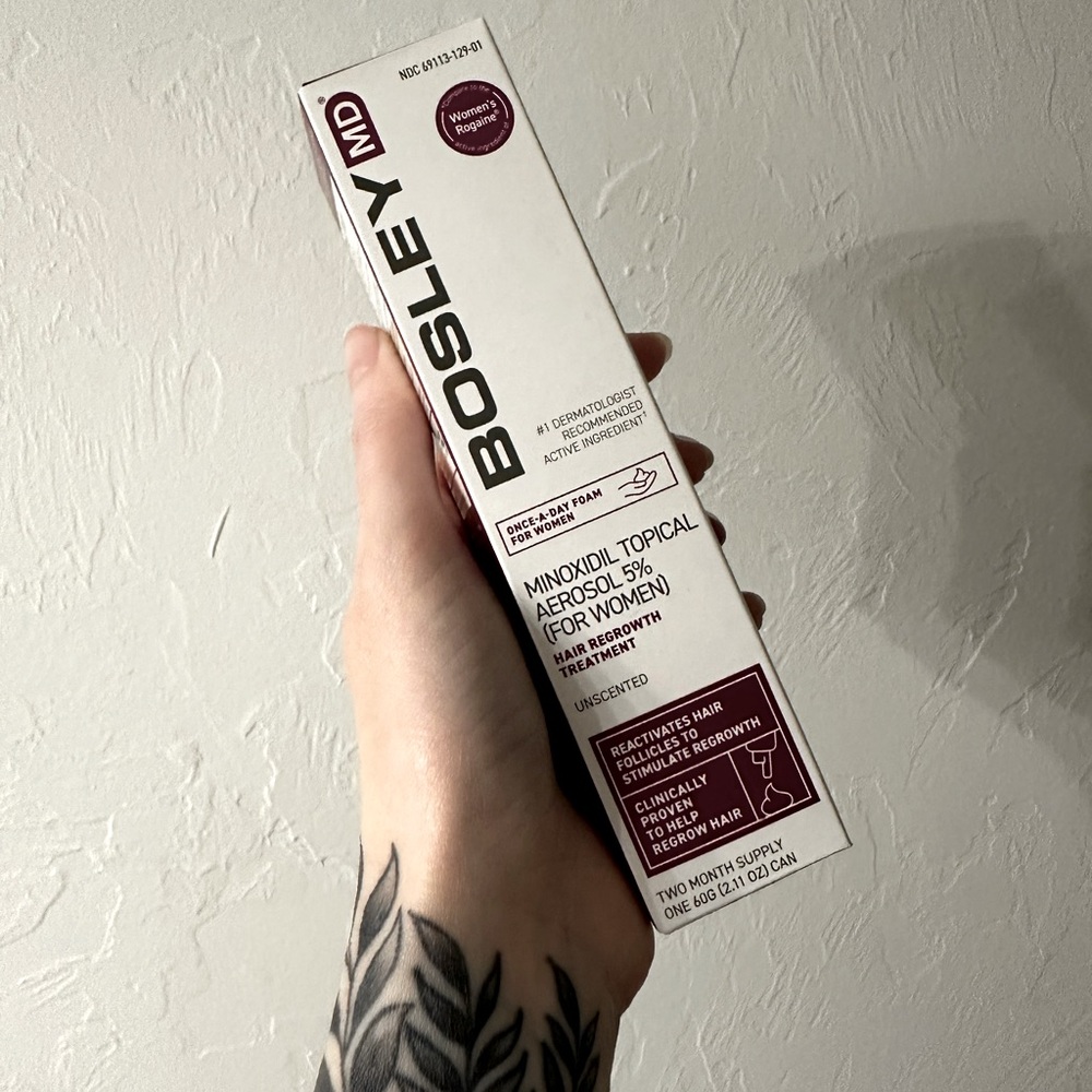 Bosley hair grown foam
